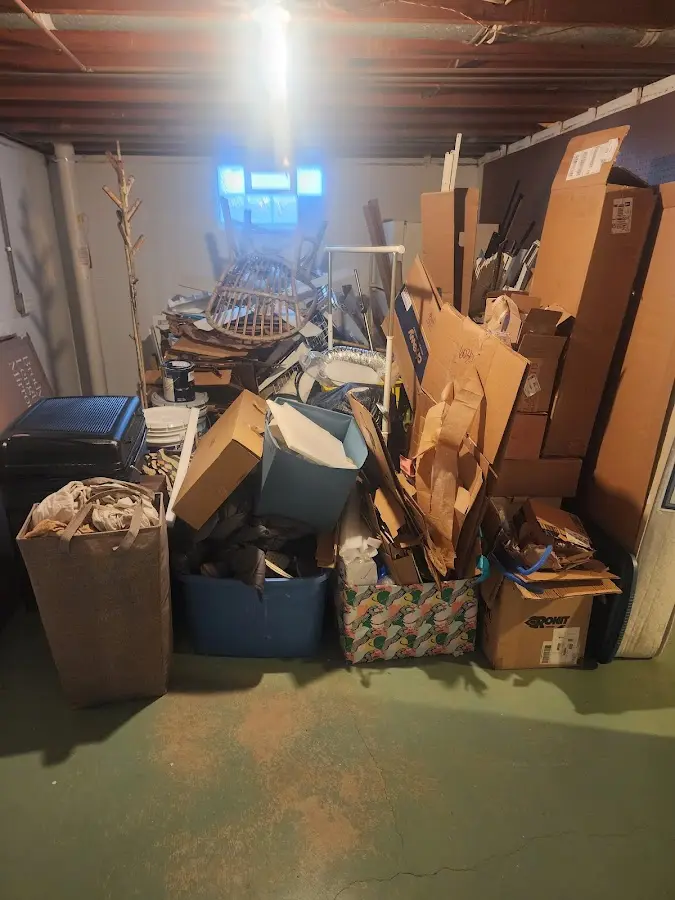 Roll-off dumpster container at job site for Yard Waste Dumpster Rental in University City